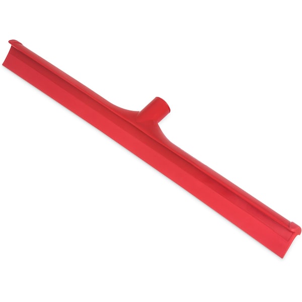 Carlisle Foodservice Single Blade Squeegee, 24", Red, PK6 - 3656805