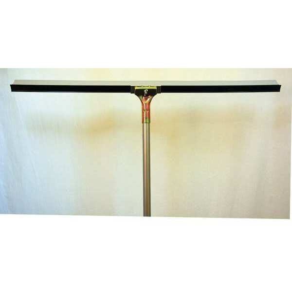 Bruske Products 36" Floor Squeegee, 60" steel bolt-on handle, straight blade - 49536-C