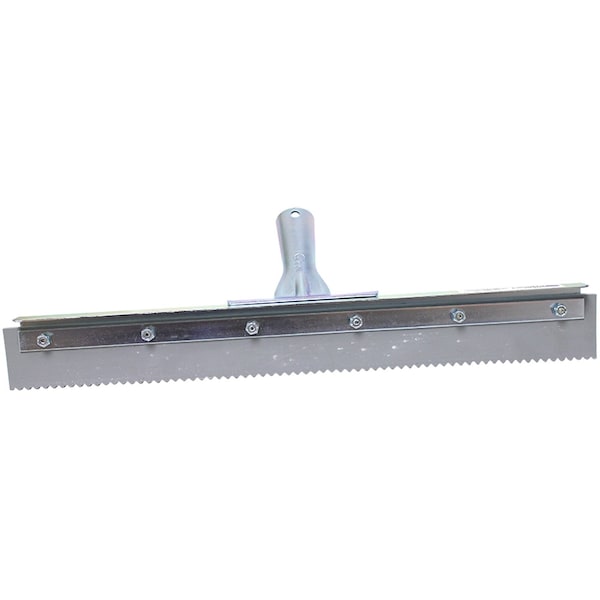 The Brush Man 24” Curved End Squeegee, 3/16” Serrations, Non-Marking, 6PK - FS24CSE-3/16
