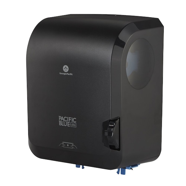 Georgia-Pacific Paper Towel Dispenser, Pacific Blue Ultra, Hardwound, 8 in Paper Towel Wd, Plastic, Black - 59594
