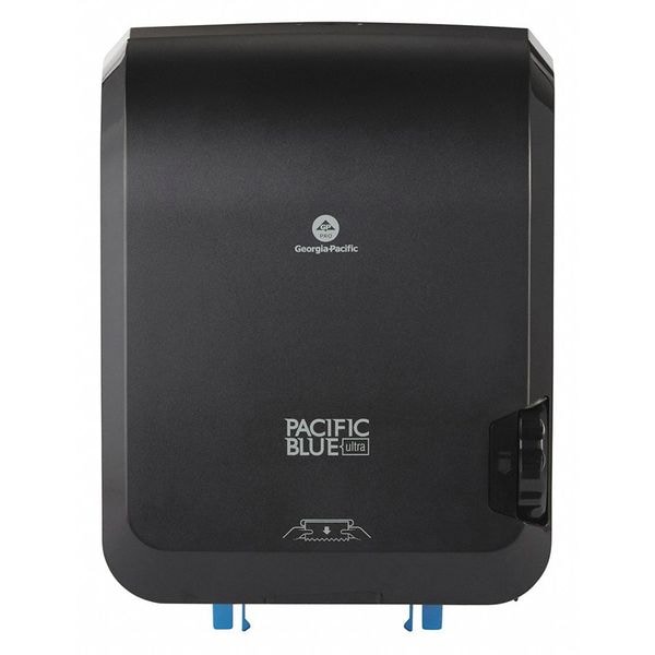Georgia-Pacific Paper Towel Dispenser, Pacific Blue Ultra, Hardwound, 8 in Paper Towel Wd, Plastic, Black - 59594