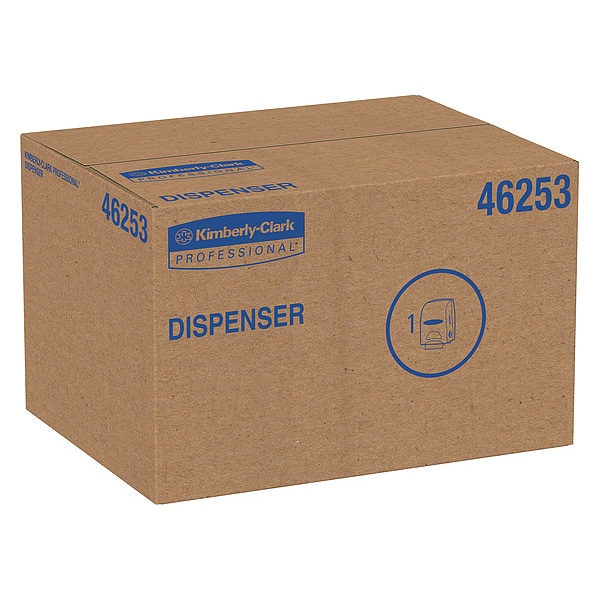 Kimberly-Clark Professional Essential Manual Hard Roll Towel Dispenser (46253), Black, 12.63" x 16.13" x 10.2" (Qty 1) - 46253