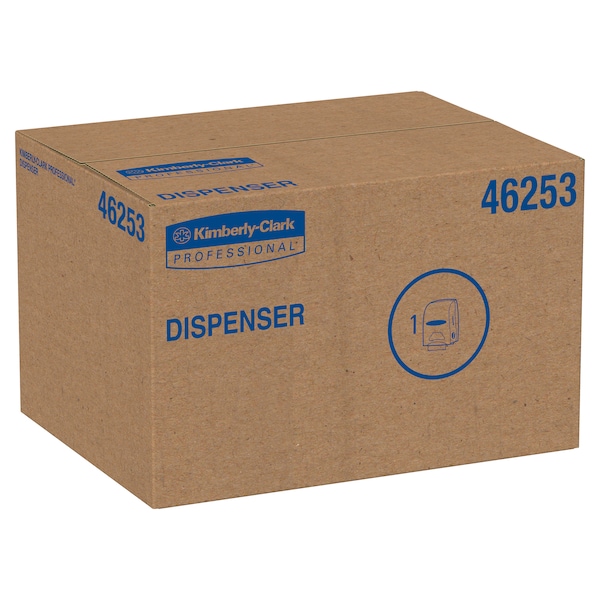 Kimberly-Clark Professional Essential Manual Hard Roll Towel Dispenser (46253), Black, 12.63" x 16.13" x 10.2" (Qty 1) - 46253