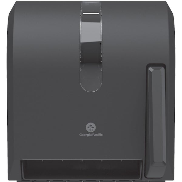 Georgia-Pacific Towel Dispenser, Push Paddle, 12-3/4 in x10-1/2 in x14-1/4 in, Black - GPC54338A
