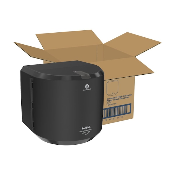 Georgia-Pacific Paper Towel Disp, Black, 11 3/8" D, 58201B - 58201B