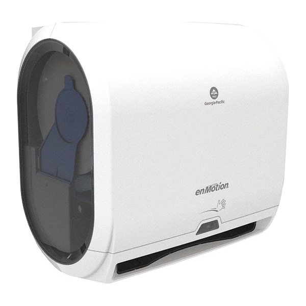 Georgia-Pacific enMotion Impulse 10â€ 1-Roll Automated Touchless Paper Towel Dispenser, White - 59447A
