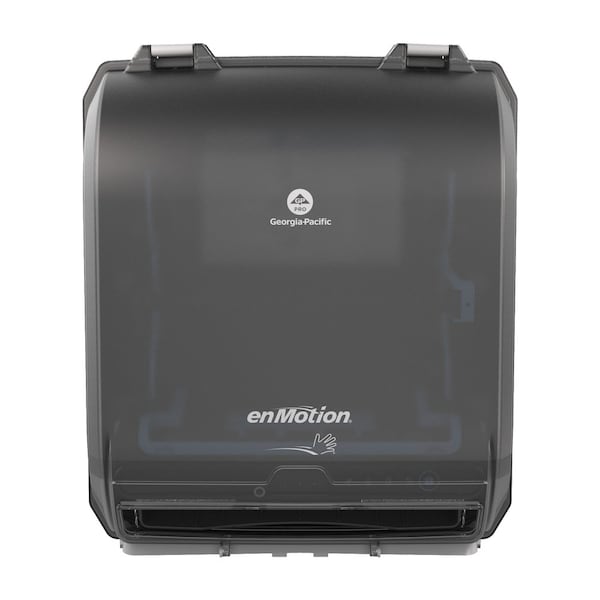 Georgia-Pacific Paper Towel Dispenser, EnMotion, Hardwound, 10 in Paper Towel Width, 1 3/4 in, Plastic, Black - 59450A