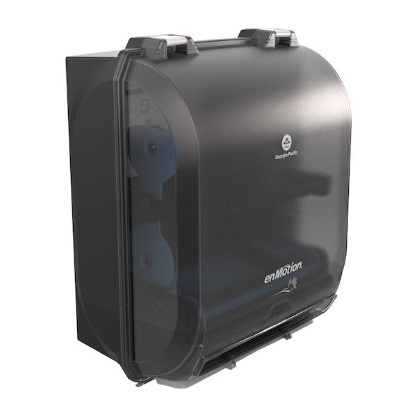 Georgia-Pacific Paper Towel Dispenser, EnMotion, Hardwound, 10 in Paper Towel Width, 1 3/4 in, Plastic, Black - 59450A