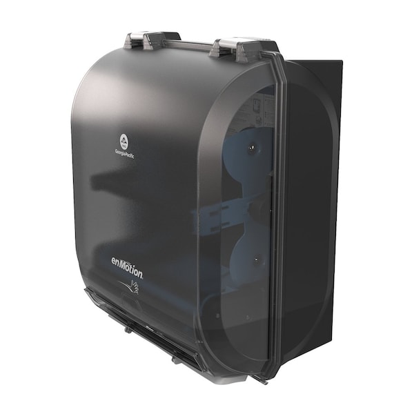 Georgia-Pacific Paper Towel Dispenser, EnMotion, Hardwound, 10 in Paper Towel Width, 1 3/4 in, Plastic, Black - 59450A