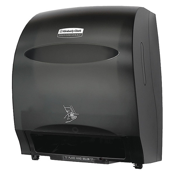 Kimberly-Clark Professional Automatic Hard Roll Towel Dispenser (48857), Smoke (Black), 12.70" x 15.76" x 9.57" (Qty 1) - 48857