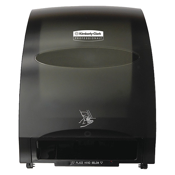 Kimberly-Clark Professional Automatic Hard Roll Towel Dispenser (48857), Smoke (Black), 12.70" x 15.76" x 9.57" (Qty 1) - 48857