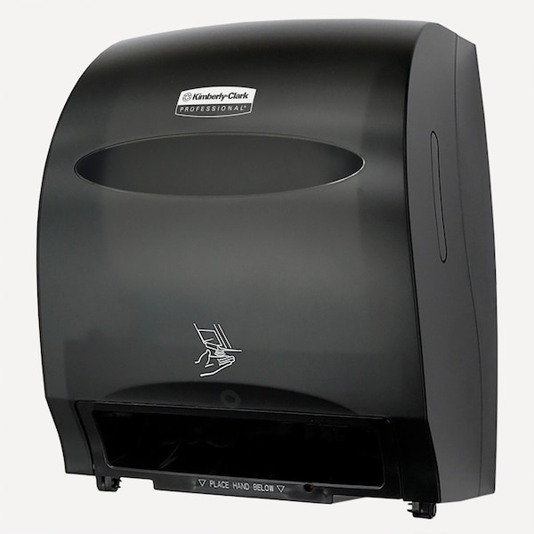 Kimberly-Clark Professional Automatic Hard Roll Towel Dispenser (48857), Smoke (Black), 12.70" x 15.76" x 9.57" (Qty 1) - 48857