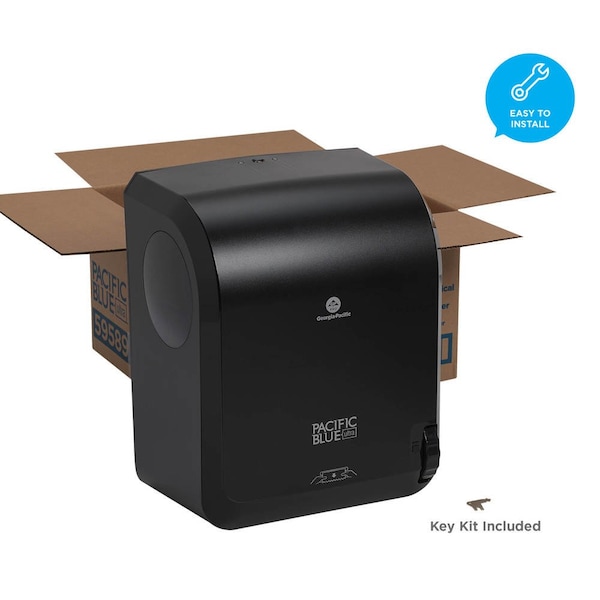 Georgia-Pacific 16-11/16"H x 12-39/64"W, Paper Towel Dispenser, Black - 59589