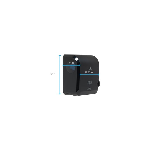 Georgia-Pacific 16-11/16"H x 12-39/64"W, Paper Towel Dispenser, Black - 59589
