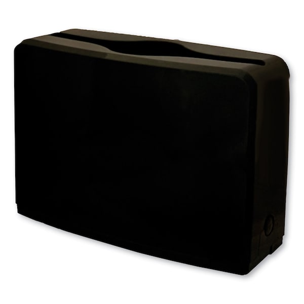 Gen Countertop Folded Towel Dispenser, 10.63" x 7.28" x 4.53", Black - AH52010