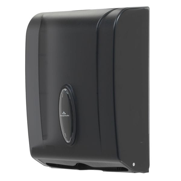 Georgia-Pacific 15-3/8"H x 11-1/4"W Multifold Dispenser, Translucent Smoke - 56650A