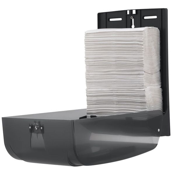 Georgia-Pacific 15-3/8"H x 11-1/4"W Multifold Dispenser, Translucent Smoke - 56650A