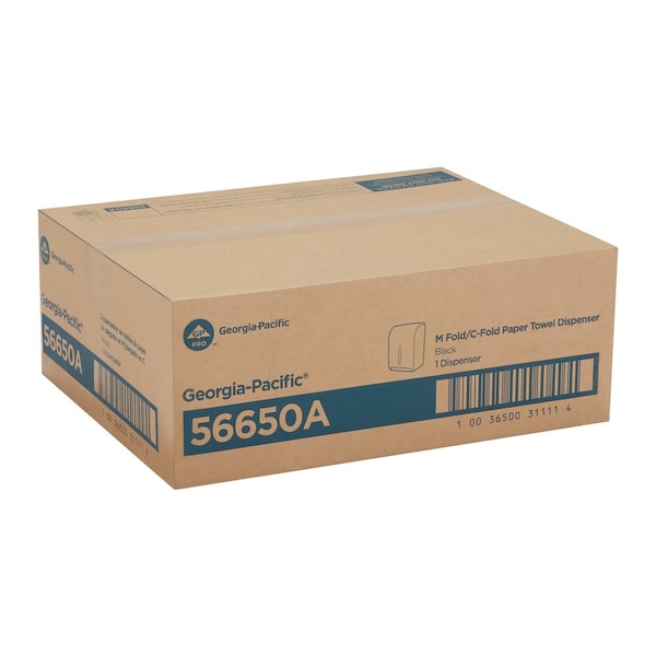 Georgia-Pacific 15-3/8"H x 11-1/4"W Multifold Dispenser, Translucent Smoke - 56650A