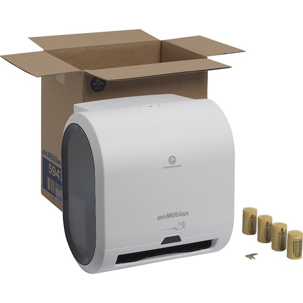 Georgia-Pacific enMotion Impulse 8â€ 1-Roll Automated Touchless Paper Towel Dispenser, White - 59437A