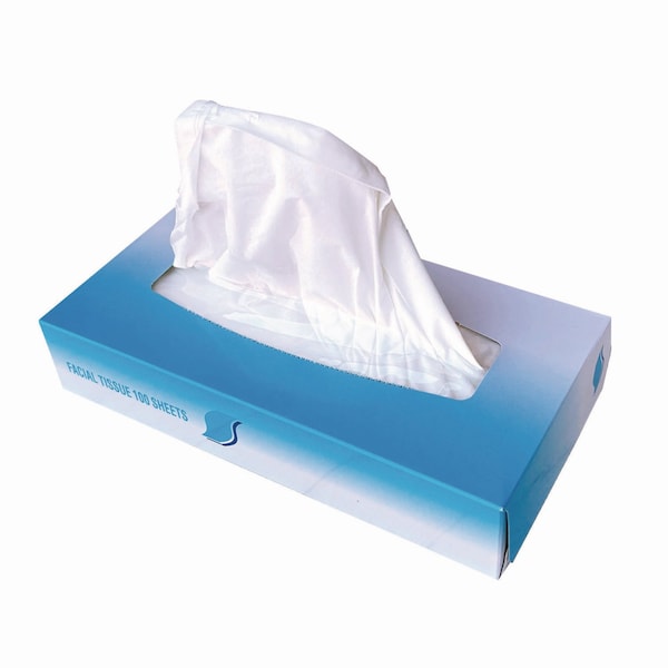 Gen Facial Tissue, 2-Ply, Flat Box, White, 100 Sheets/Box, 30 PK - GEN6501