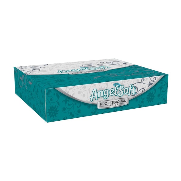 Georgia-Pacific Facial Tissue. Angel Soft Professional Series, 2 Ply, 5 1/2 in x 7 1/4 in, 50 Sheets/Box, 60 Pack - 48550