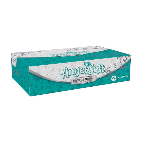 Georgia-Pacific Angel Soft Professional Series 2 Ply Facial Tissue, 100 Sheets, 30 PK - 48580