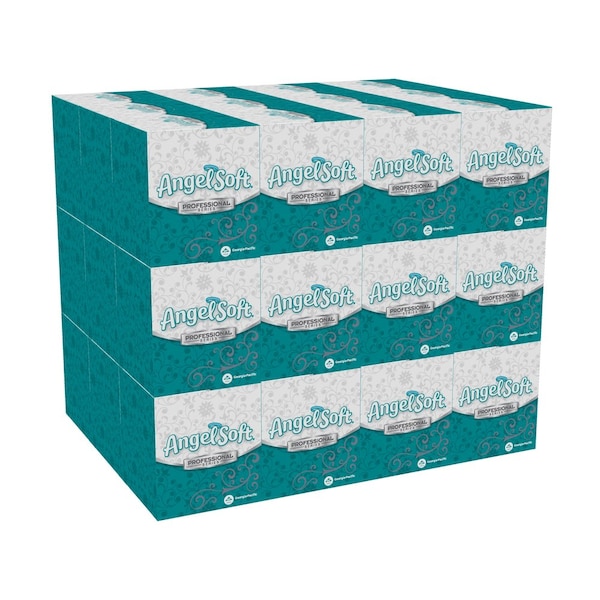 Georgia-Pacific Angel Soft Professional Series 2 Ply Facial Tissue, 96 Sheets, 36 PK - 46580