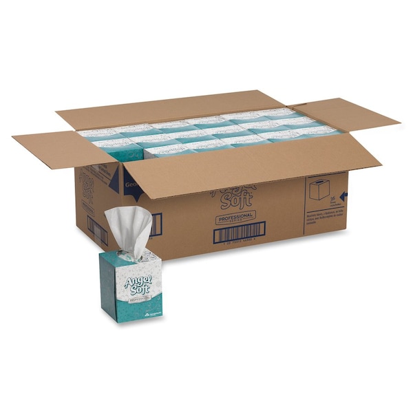 Georgia-Pacific Angel Soft Professional Series 2 Ply Facial Tissue, 96 Sheets, 36 PK - 46580