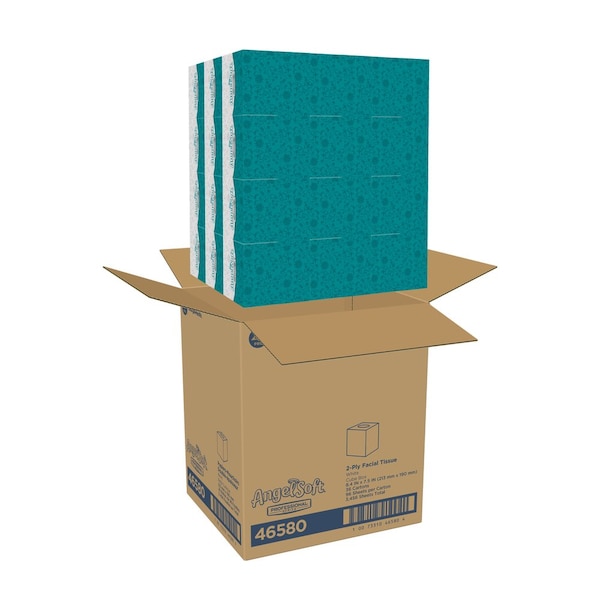 Georgia-Pacific Angel Soft Professional Series 2 Ply Facial Tissue, 96 Sheets, 36 PK - 46580