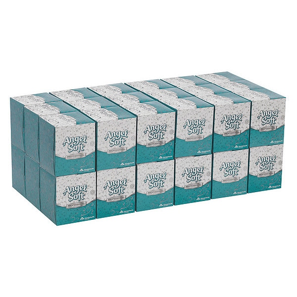 Georgia-Pacific Angel Soft Professional Series 2 Ply Facial Tissue, 96 Sheets, 36 PK - 46580