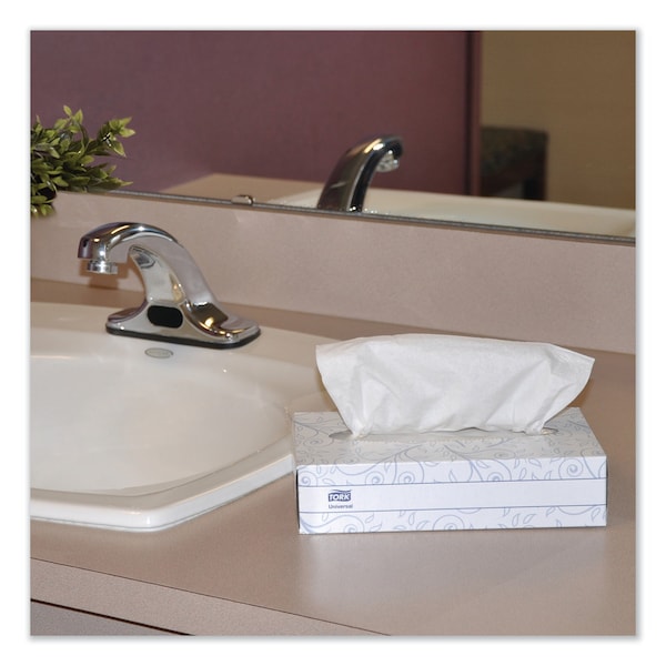 Tork Tork Universal Facial Tissue Flat Box White, Soft, 2-ply, 30 x 100 tissues, TF6710A - TF6710A