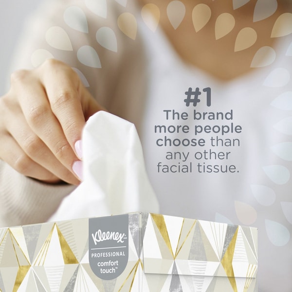 Kimberly-Clark Professional Kleenex 2 Ply Facial Tissue, 125 Sheets, 48 PK - 21606