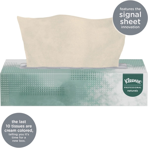 Kimberly-Clark Professional Naturals, 2 Ply Facial Tissue, 125 Sheets per Box, 48 PK - 21601