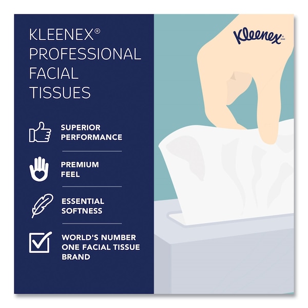 Kleenex Boutique 2 Ply Facial Tissue, 95 Sheets - KCC 21271