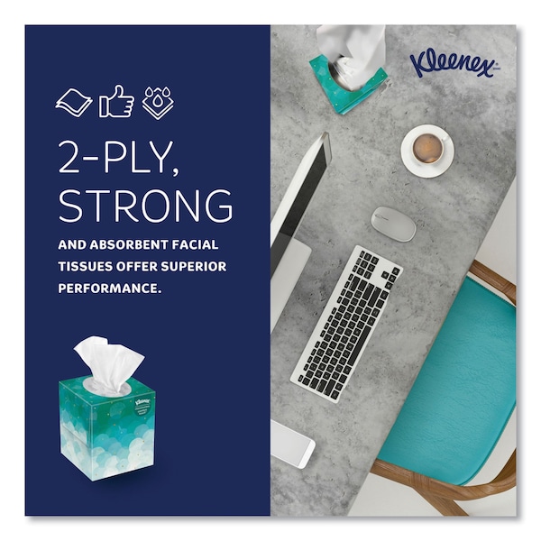 Kleenex Boutique 2 Ply Facial Tissue, 95 Sheets - KCC 21271