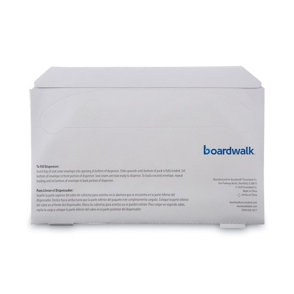 Boardwalk Toilet Seat Covers, 1/2 Fold, White - BWK-2500B