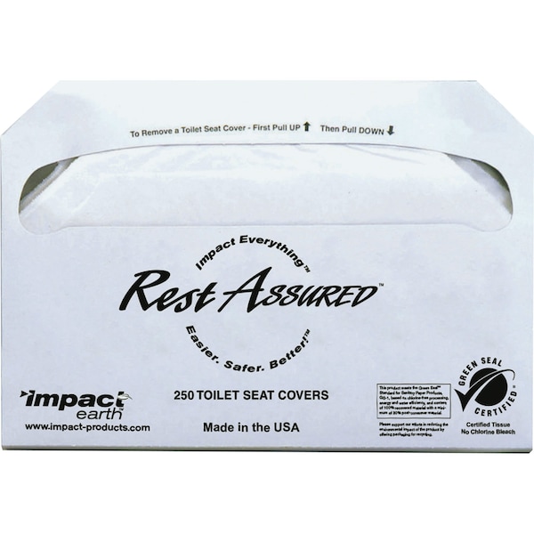 Impact Products Covers, Seat, Toilet, Half Fold, PK5000 - 25177673