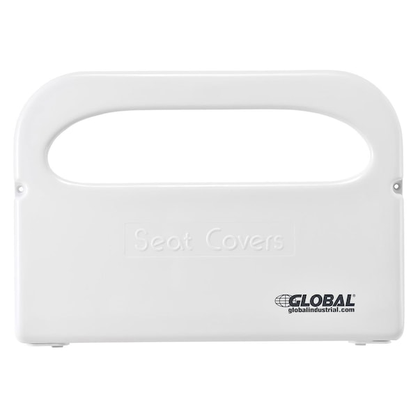 Global Industrial Plastic Toilet Seat Cover Dispenser 16W x 2-1/5D x 11H, White - 641155