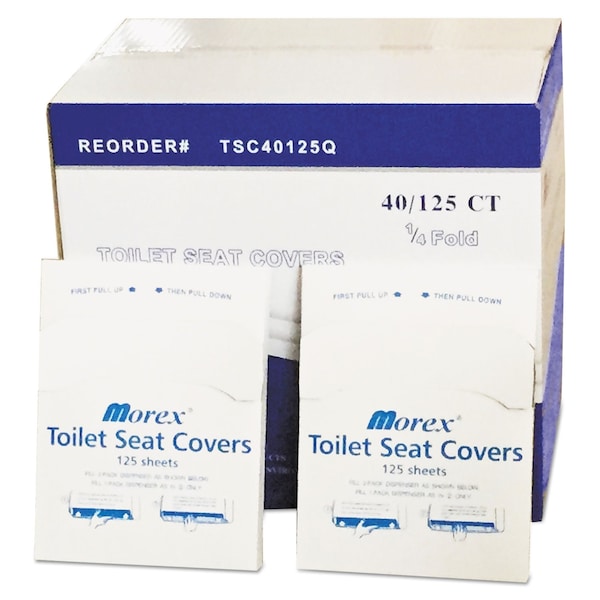 Gen Toilet Seat Covers, 1/4 Fold, White - GENTSC40125Q