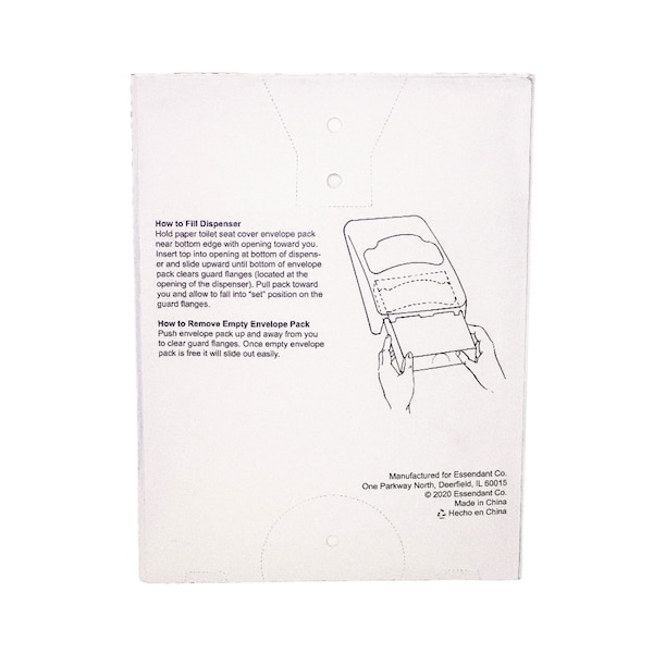 Gen Toilet Seat Covers, 1/4 Fold, White - GENTSC40125Q