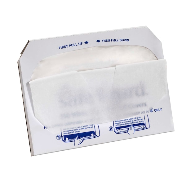 Safe-T-Gard 1/2-Fold Toilet Seatcovers, PK1000 - 47052