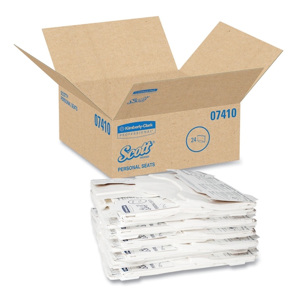 Scott Personal Seats Sanitary Toilet Seat Covers, 15" x 18", PK125 - 7410