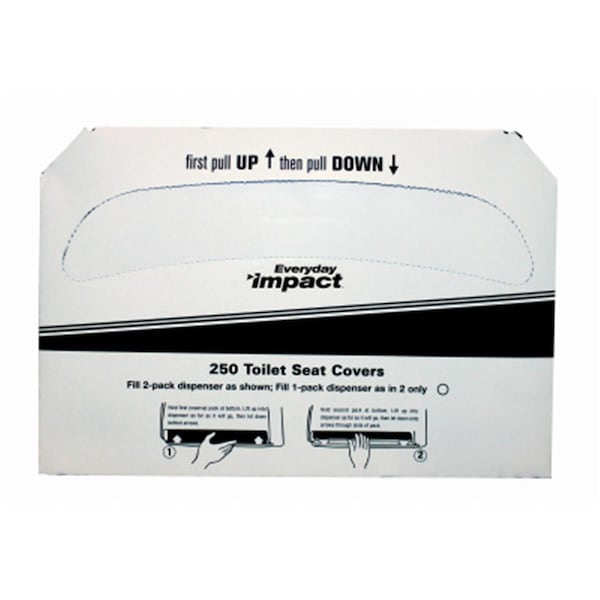 Impact Products Biodegradable Toilet Seat Covers, 250Pk - 225181