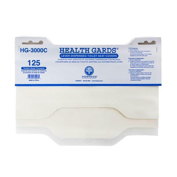 Hospeco Half Fold Health Gard Lever Dispensed Toilet Seat Covers - HG3000C  (PEC)