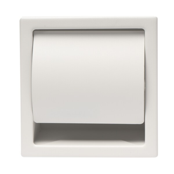 Alfi Brand ALFI brand ABTPC77-W White Matte Stainless Steel Recessed Toilet Paper Holder with Cover - ABTPC77-W