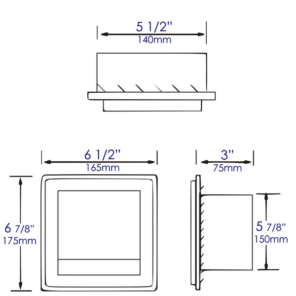 Alfi Brand ALFI brand ABTPC77-W White Matte Stainless Steel Recessed Toilet Paper Holder with Cover - ABTPC77-W