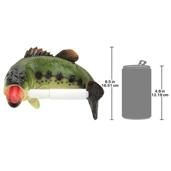 Design Toscano Reeling Trout Bathroom Toilet Paper Holder - JQ10197