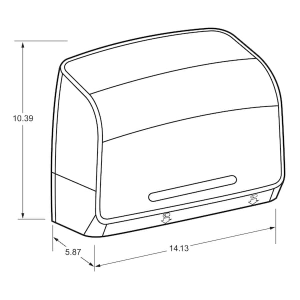 Kimberly-Clark Professional Toilet Paper Dispenser, Coreless, White - 34832