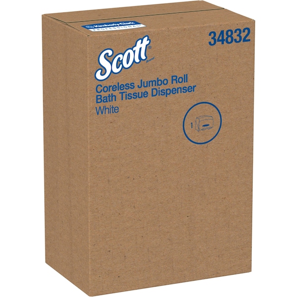 Kimberly-Clark Professional Toilet Paper Dispenser, Coreless, White - 34832