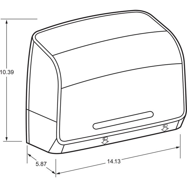 Kimberly-Clark Professional Toilet Paper Dispenser, Coreless, White - 34832